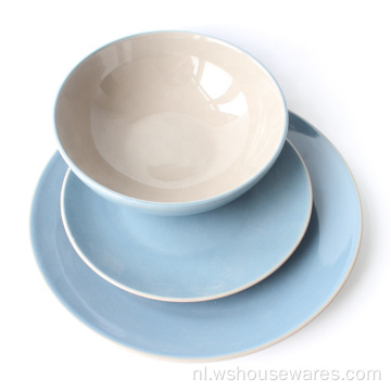 Groothandel luxe hete verkoop 18 stks keramisch porselein servies